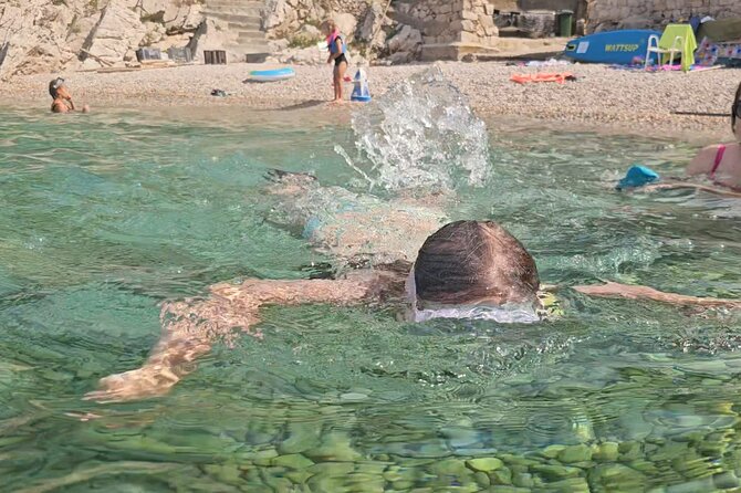 Makarska: 3 Island Speedboat Tour with Little Blue Cave & Lagoon - Zečevo’s Blue Lagoon and Bungalow Bar