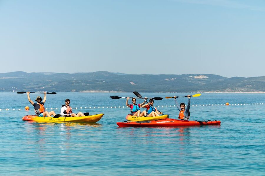 Makarska: Guided Sea Kayaking Tour with Snorkeling Stop - The beach stop at Nugal