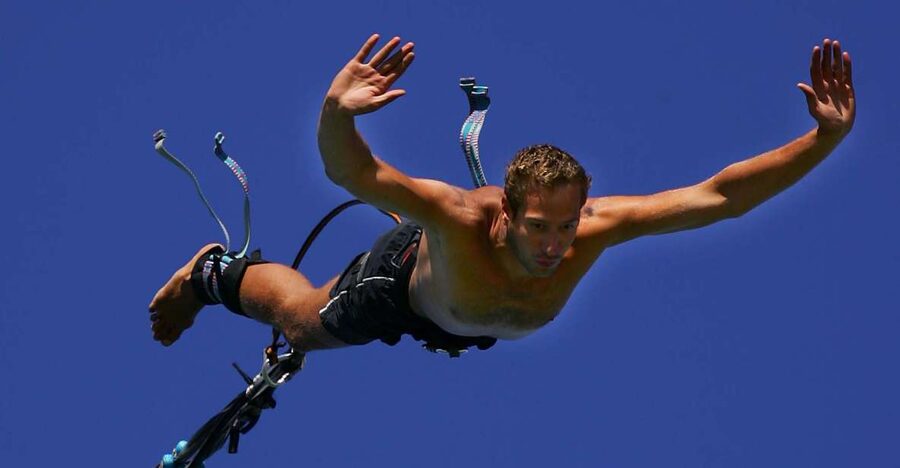 Novalja: Zrce Beach Bungee Jumping Experience - Reaching the 55-meter tower at Zrce Beach