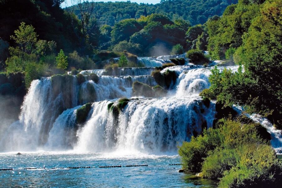 NP Krka tour with Boat Ride and Swimming in Skradin town - One hour in ancient Skradin