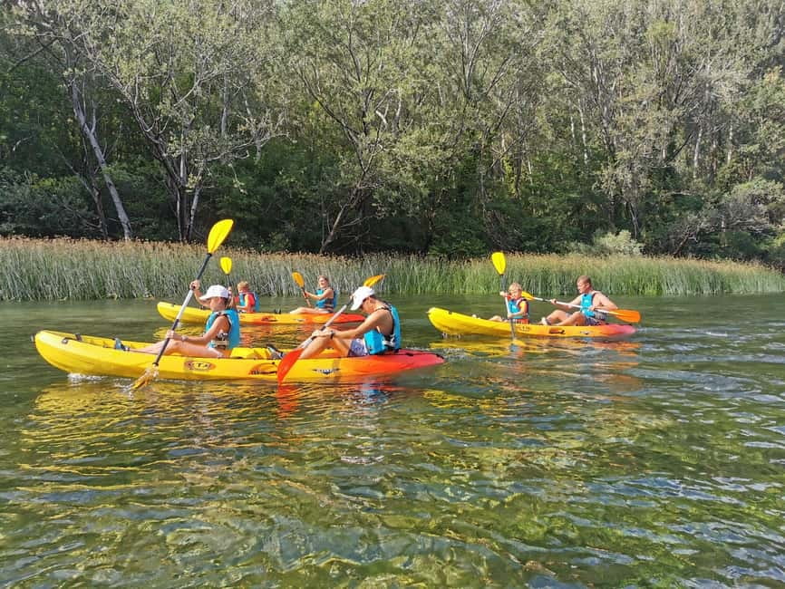Omiš/Split: 4h Kayaking in Cetina Protected Nature Park Area - Mirabella Fortress and the canyon walls