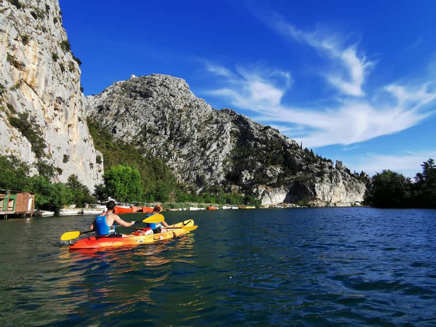 Omiš/Split: 4h Kayaking in Cetina Protected Nature Park Area - WWII bunkers, Zakučac, and the zipline overhead