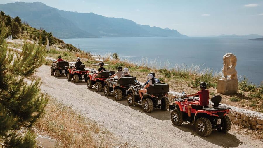 Omiš/Split Expedition: 65 km Quad Tour to Hidden Waterfalls - Mountain heights and the road to Zadvarje