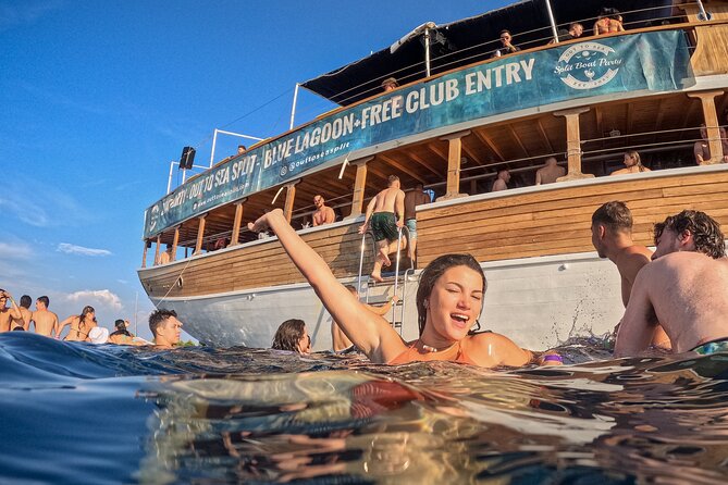 Out to Sea Split Boat Party w/ Blue Lagoon Swim, Dj & Afterparty - Sunset views on the return to Split