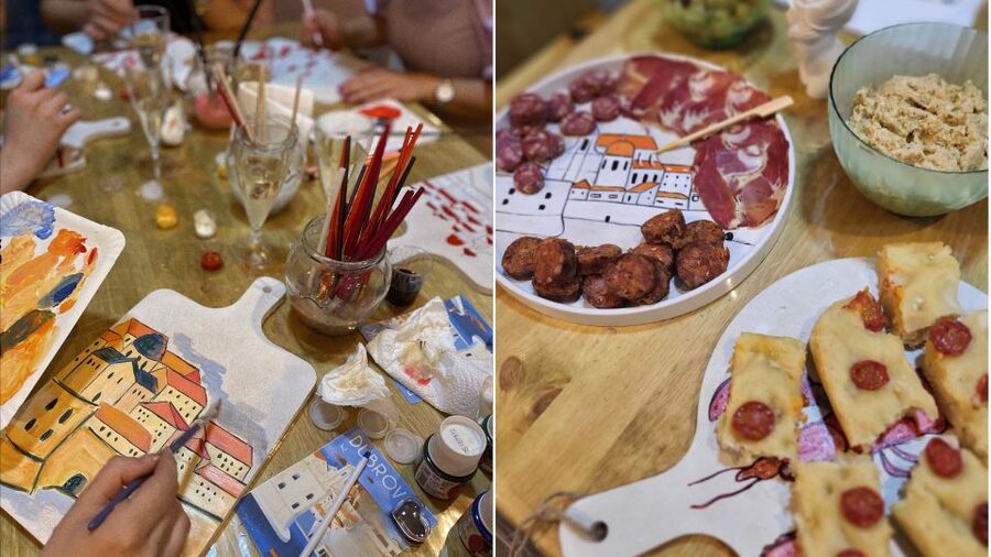 Paint, Sip, and Savor Local Flavors: Unique Local Experience - Painting Your Own Souvenir in Old Town Dubrovnik