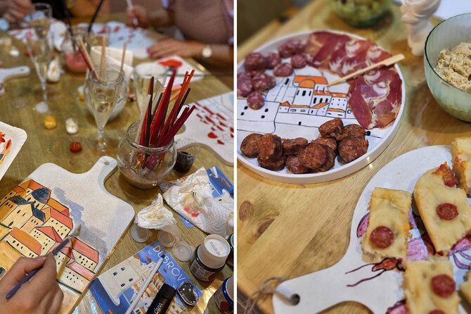 Paint,Sip&Savor Local Flavor:Discover Dubrovnik Like Never Before - Painting your own eco-friendly serving board