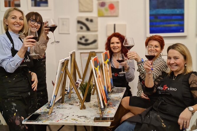 Painting party at Art Bottega - Paint & Wine Studio in Rijeka - The painting you take home