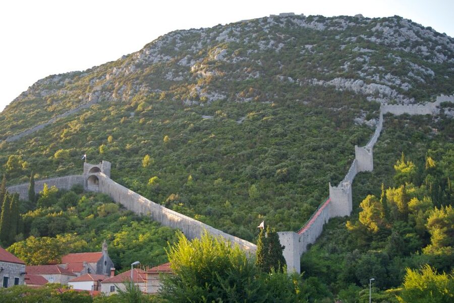 Peljesac Peninsula & Korcula Island Day-Trip from Dubrovnik - Ston: salt, stone walls, and a short pause