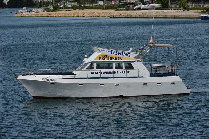 Private Boat Tour with activities in Pula Croatia - Leaving Pula through its naval harbor