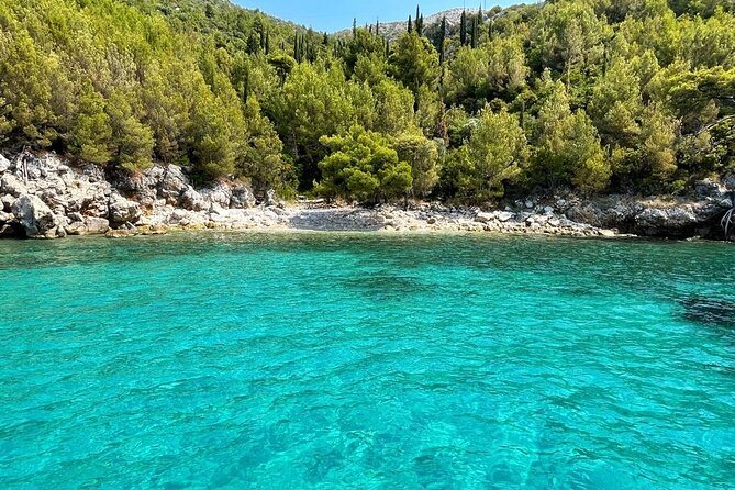 Private Full-Day Tour of Elaphiti Islands by Speedboat - Sikirica Bay and the clear water around Koločep