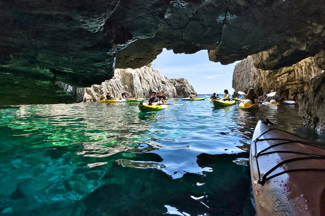 Private kayak tour: Explore the caves and turquoise bays in Pula - Snorkeling for fish, crabs, and octopus