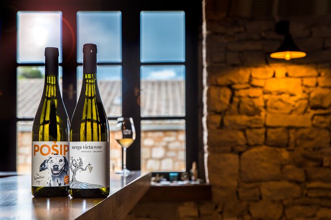 Private Korcula wine tour and tasting - Black Island Winery and the tasting table