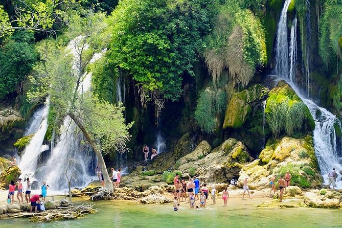 PRIVATE TOUR to Kravice Waterfalls, Mostar and Počitelj old town - Three hours at Kravice Falls