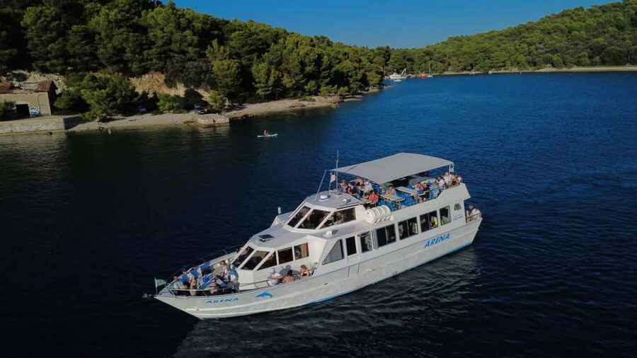 Pula: Brijuni National Park Dolphin Watching Tour w/Dinner - Setting Sail from Pula on the Arena