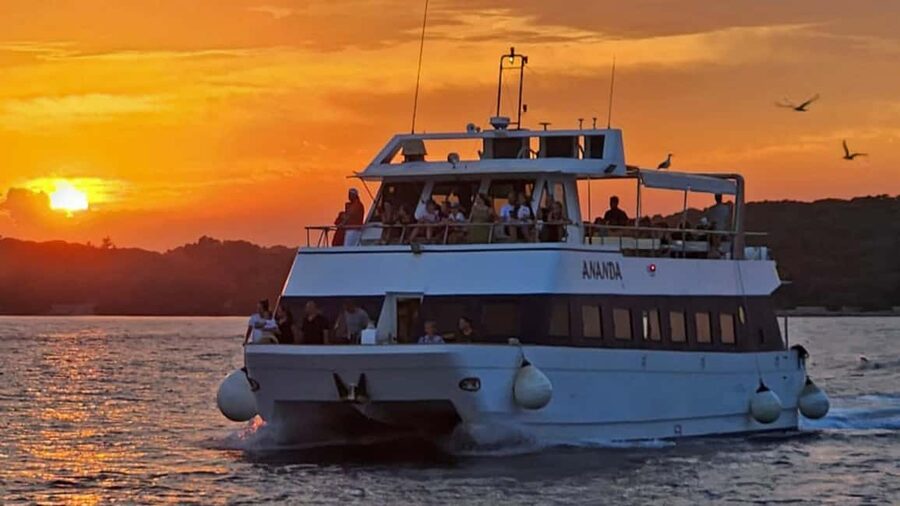 Pula: Dolphin Sunset Cruise to Brijuni with Dinner & Drinks - Key points to know before booking