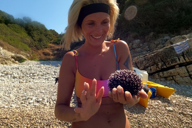 Pula:Kayak Tour-Cliff jumping,snorkeling&free GoPro pictures - Jamica Beach, snorkeling, and a break by the sea