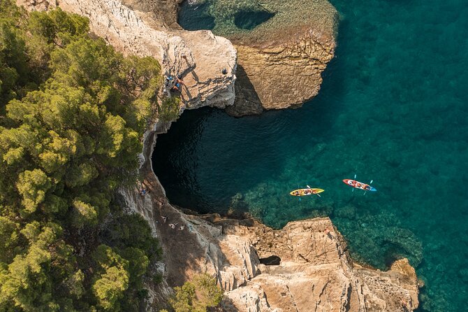 Pula Kayaking at Blue Cave with Cliffs Tour and Snorkeling - Cliffs, swimming, and time on the beach