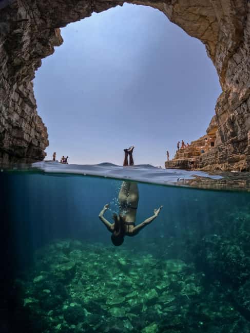Pula: Kayaking,Snorkeling, Cliff jumping Tour with Wetsuit - GoPro photos and what you actually receive