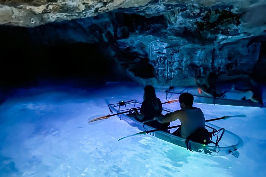 Pula: Night-Time Sea Kayaking Tour in Transparent Kayak - Night falls, and the seafloor takes over