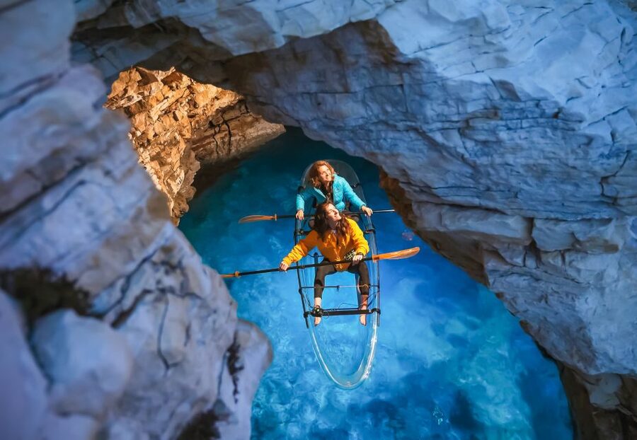 Pula: Night-Time Sea Kayaking Tour in Transparent Kayak - Comfort, clothing, and what you receive