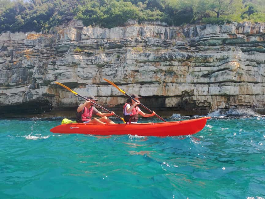 Pula: Sea Adventure – Boat, Kayak, Snorkeling & Cliff Jumps - The beach stop: swim, snorkel, or simply rest