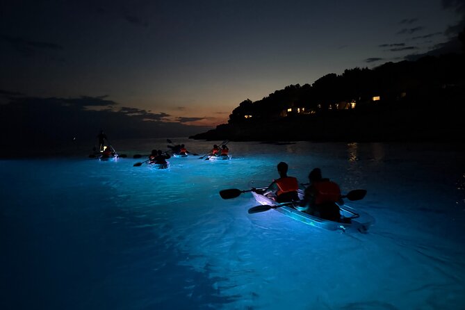 Pula: Sunset/Night-time Illuminated Transparent Kayak Tour - Fitness, clothing, and family suitability