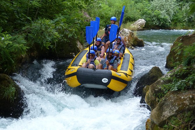 Rafting Experience in the Canyon of the River Cetina - A cold swim in the Cetina