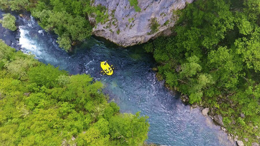 Rafting on the Cetina river - Starting at Pinta Rafting near Radmanove Mlinice