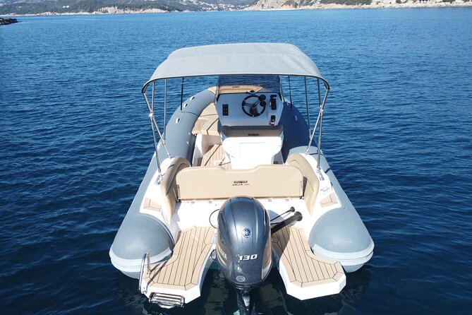 Rent a Rib - without skipper - The RIB, drinks, towels, and snorkeling setup