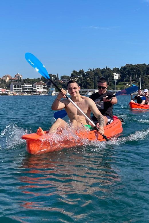 Rovinj: BUBA-KAYAK TOURS, snorkeling, cliff jupming&drinks - Meeting the group at Porton Biondi