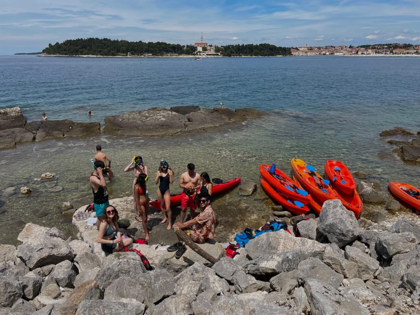 Rovinj: BUBA SUNSET KAYAK, snorkeling&driknks incuded - What the $47 price really covers