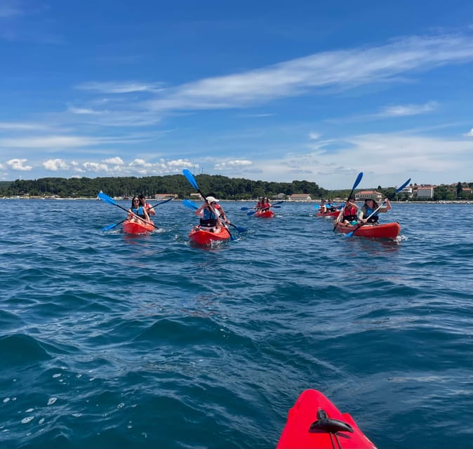 Rovinj: BUBA SUNSET KAYAK, snorkeling&driknks incuded - Practical preparation for Porton Biondi