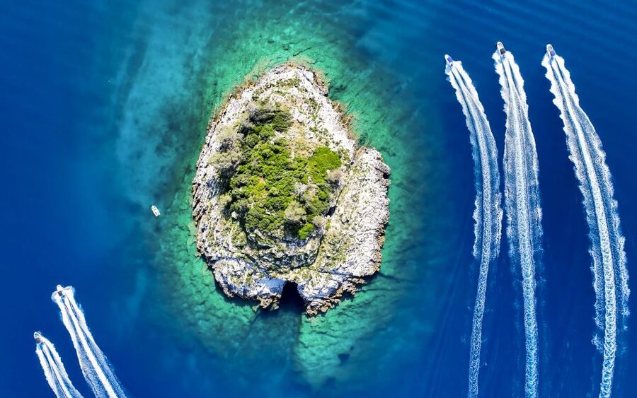 Rovinj or Vrsar: Lim Fjord & Rovinj islands Speedboat Tour - Lim Fjord and the Pirate Cave bar