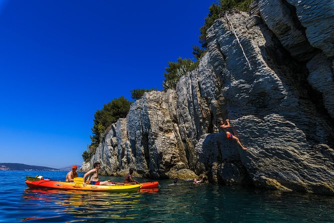 Sea Kayaking tour in Split - The swim stop near Tito’s villa