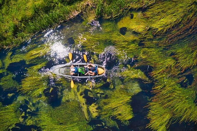 See through kayaks on Gacka river - What the self-guided format feels like
