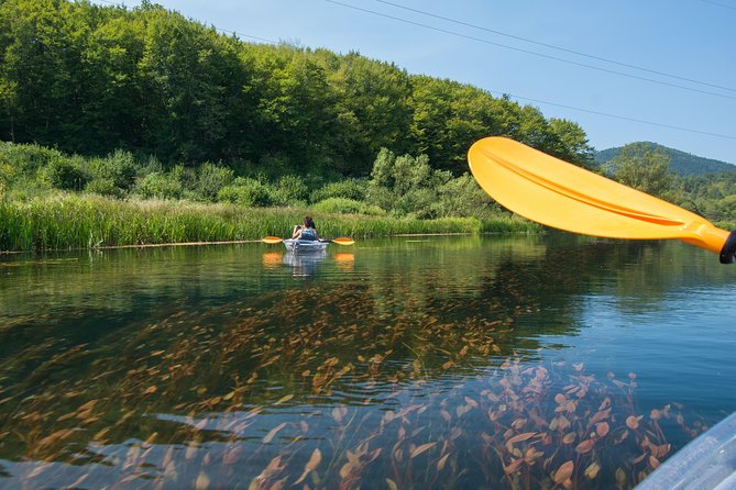 See through kayaks on Gacka river - The 8-kilometer route through quiet water
