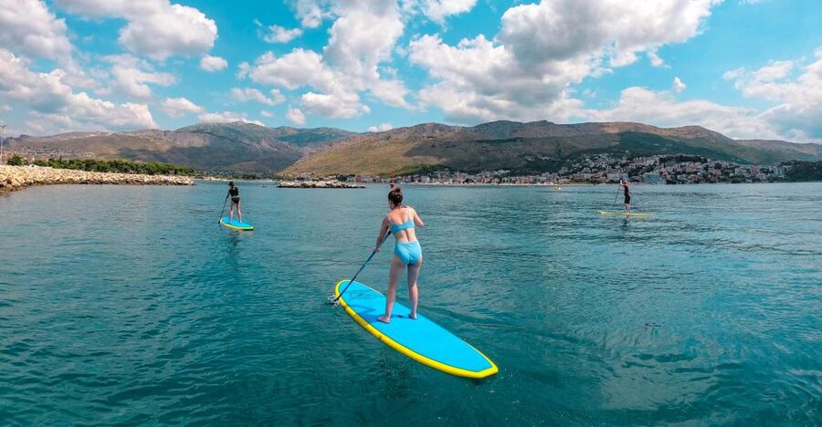 Split: Adriatic Sea and River Stand-Up Paddleboard Tour - From Hotel Briig to Stobreč Beach