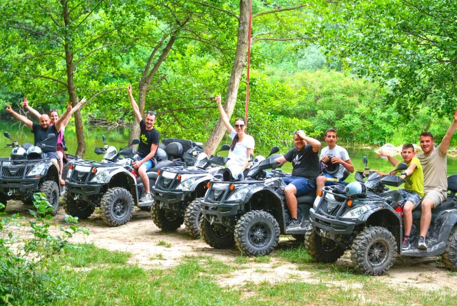 Split: ATV Quad Tour with Waterfall Swimming with Picnic - Getting comfortable on a 400 cc automatic quad