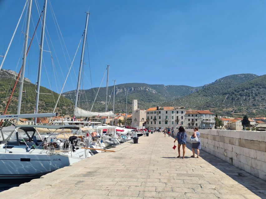 Split: Bisevo, Vis, and Hvar Boat Tour with Snorkel Stops - Swimming from the boat near Budikovac