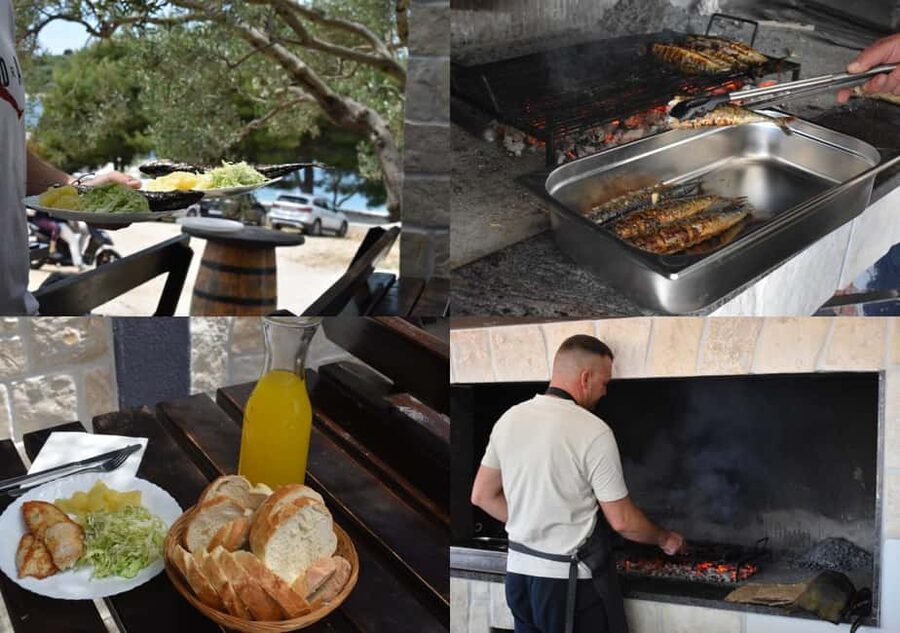 Split: Blue Lagoon, 3Islands, Boat Trip, Mediterranean lunch - Čiovo: lunch, beach time, and a proper Dalmatian plate