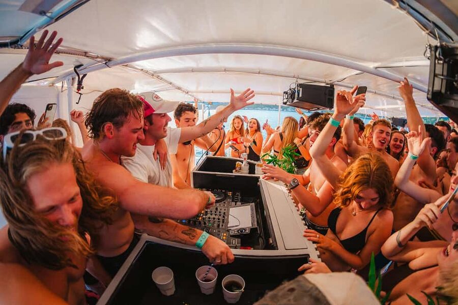 Split: Blue Lagoon Boat Party with Slide, Dj and After Party - What this Split boat party is really like