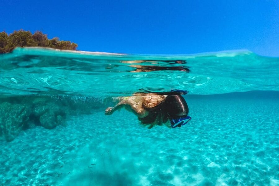 Split: Blue Lagoon, Hvar and 5 Islands Small Group Boat Tour - Swimming at the Pakleni Islands