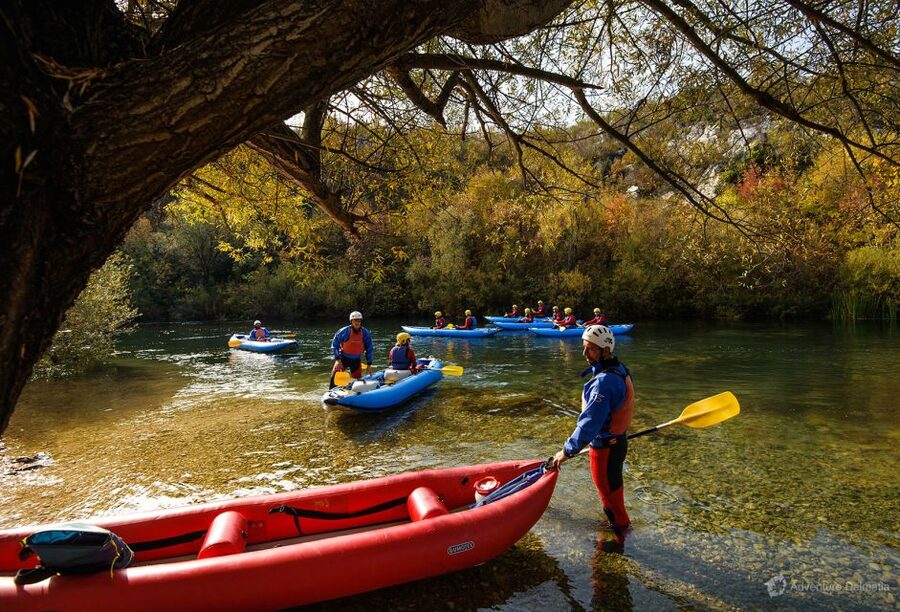 Split: Canoe Safari on the Cetina River - Handling the grade II rapids