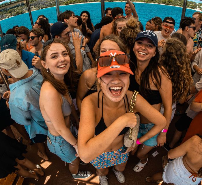 Split: Captain’s Boat Party – Blue Lagoon, DJ & Free Shots - What the $45 price includes