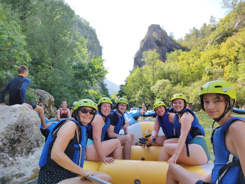 Split: Cetina River Whitewater Raft Trip with Pickup Option - The river gorge, swimming stop, and rock jumps