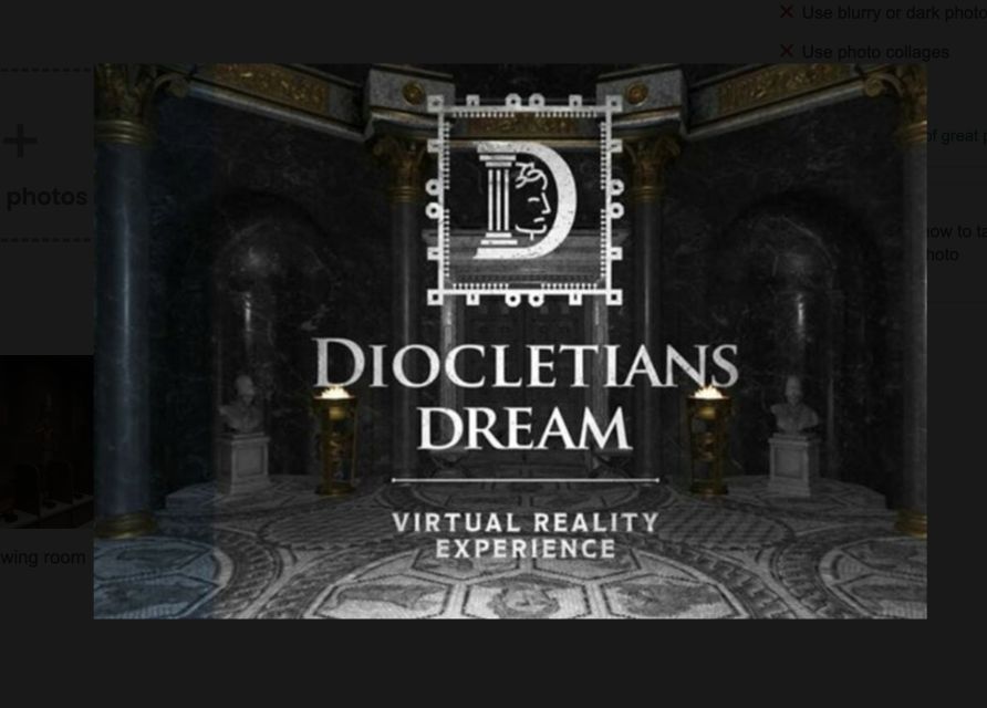 Split: Diocletian's Palace Virtual Reality Experience - Why the VR view helps with the real ruins