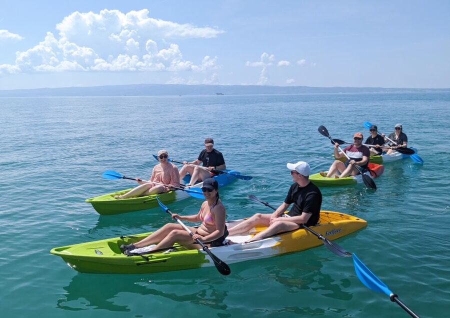 Split: Guided Kayak Adventure Tour - A short briefing before the first paddle