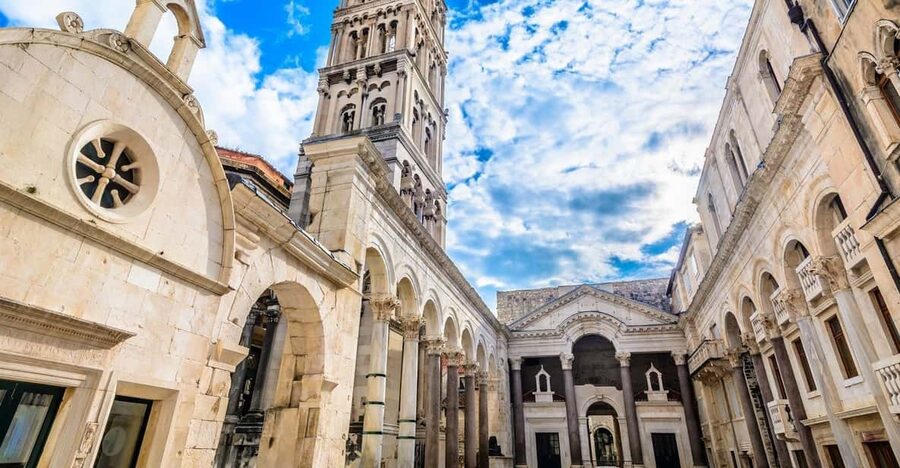 Split: Guided Walking Tour in English - Entering the Peristyle, the palace’s grand court