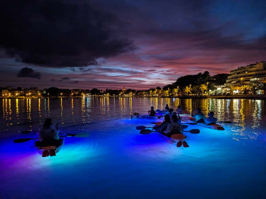 Split: Illuminated Evening Guided Kayaking Tour - The 15-minute briefing and first paddle strokes