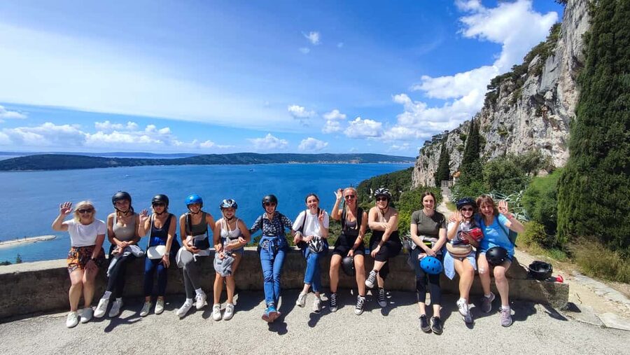 Split: Old Town and Marjan Park Bike Tour - Matejuška and the classic Palace view
